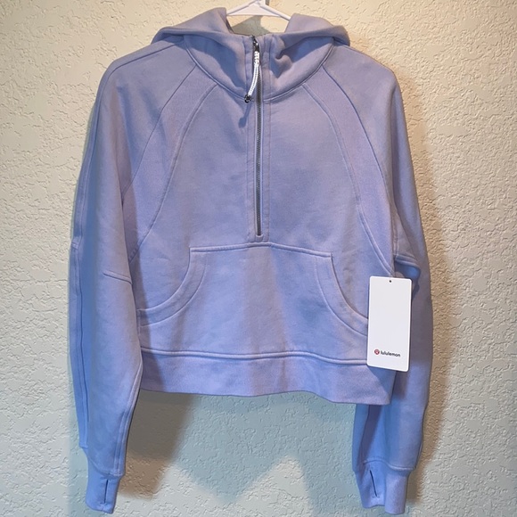 lululemon athletica | Tops | Lululemon Pastel Blue Scuba Oversized Half Zip  Hoodie | Poshmark